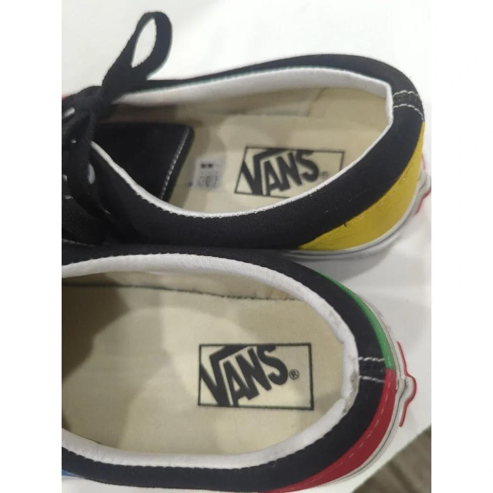 Vans Mens 7 Women's 8.5 Shoes Era (Vans Spirit)Multi/Tr Wht 72135